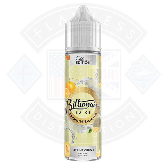 Billionaire Juice Platinum Series - Citrine Crush 0mg 50ml Shortfill