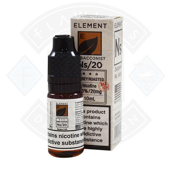 Element Eliquid Honey Roasted Tobacco Nic Salt 10ml