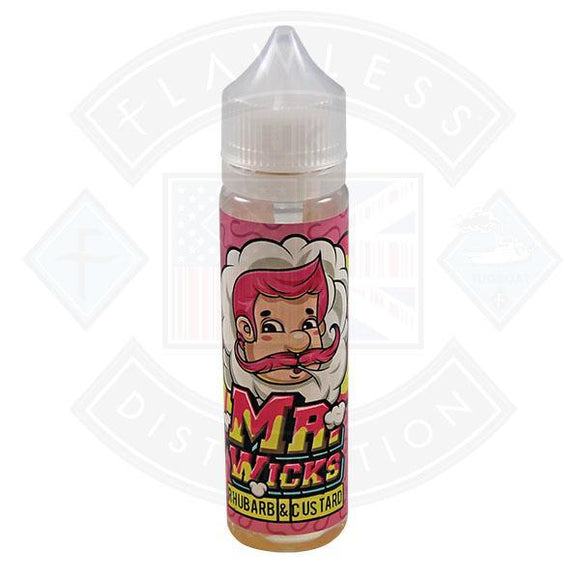 Mr Wicks Rhubarb & Custard 50ml Shortfill E-Liquid By Momo