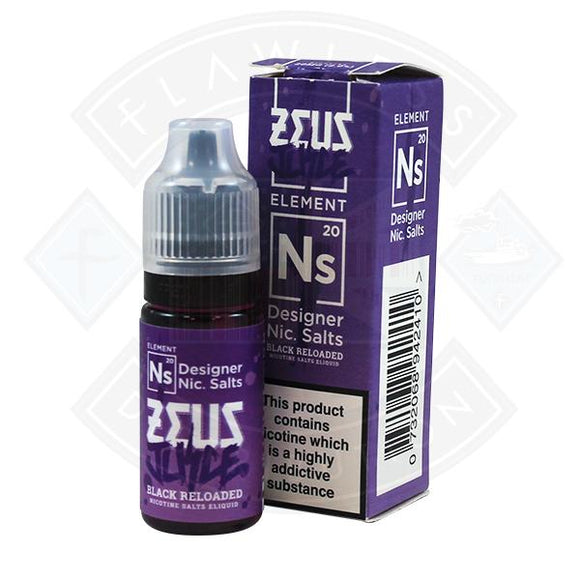 Zeus Juice - Nic Salt Black Reloaded 10ml 20mg E Liquid