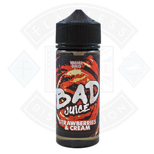 Bad Juice Strawberries & Cream 0mg 100ml Shortfill E-Liquid