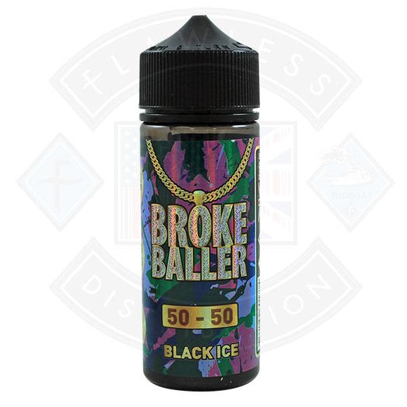Broke Baller Black Ice 0mg 80ml Shortfill E-Liquid