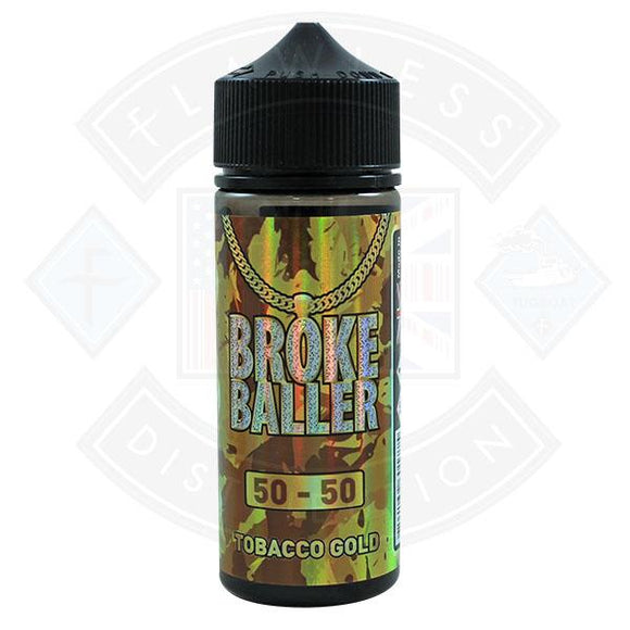 Broke Baller Tobacco Gold 0mg 80ml Shortfill E-Liquid