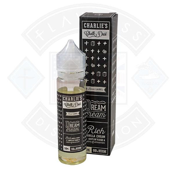 Black Label - Dream Cream 50ml 0mg by Charlie's Chalkdust shortfill e-liquid - Litejoy E-Cigarettes and Vaping products