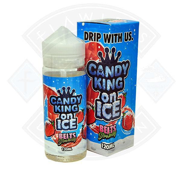 Candy King on Ice -  Belts Strawberry 0mg 100ml Shortfill E-liquid - Litejoy E-Cigarettes and Vaping products