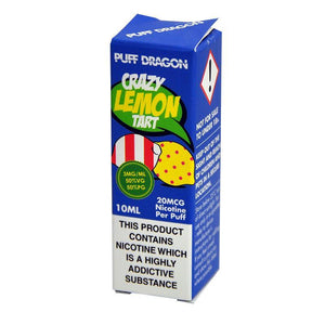 Crazy Lemon Tart by Puff Dragon TPD Compliant 10ml E-liquid - Litejoy E-Cigarettes and Vaping products