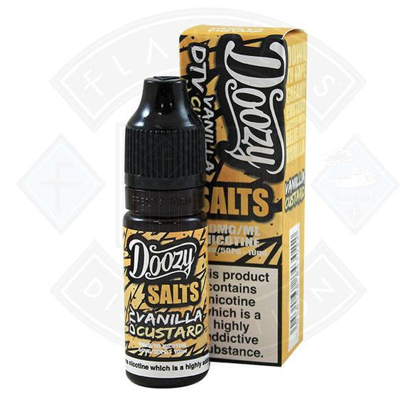 Doozy Salts Vanilla Custard 50/50 10mg 10ml e-liquid