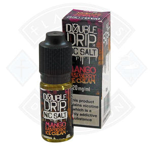 Vapouriz Double Drip Nic Salt Mango Raspberry Ice Cream 10ml E-liquid
