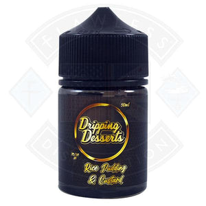 Dripping Desserts Rice Pudding & Custard 0mg 50ml Shortfill
