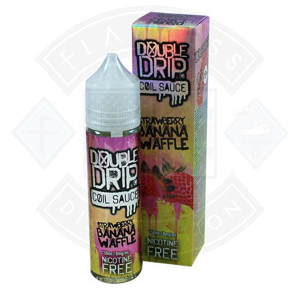 DOUBLE DRIP COIL SAUCE STRAWBERRY BANANA WAFFLE 0MG 50ML SHORTFILL E-LIQUID - Litejoy E-Cigarettes and Vaping products