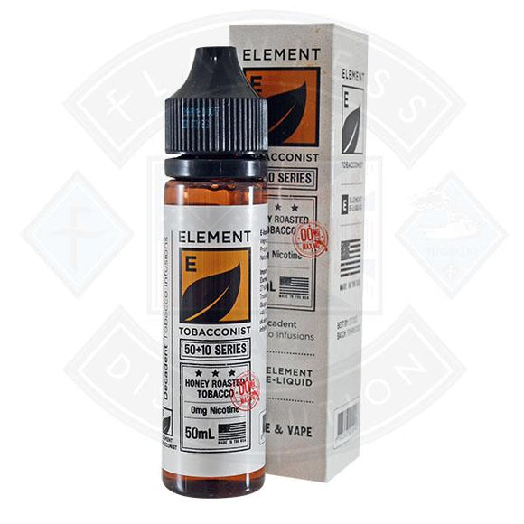 Element Tobacconist - Honey Roasted Tobacco 0mg 50ml Shortfill