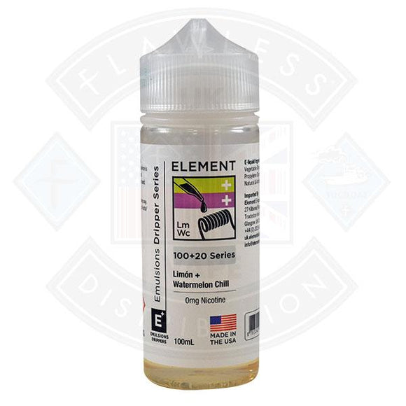 Element Emulsion - Limon & Watermelon Chill 0mg 100ml Shortfill