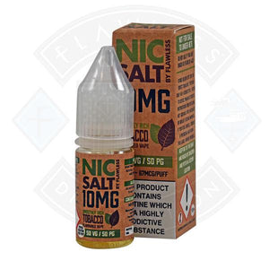 Nic Salt - Smoothly Rich Tobacco 10mg 10ml By Flawless