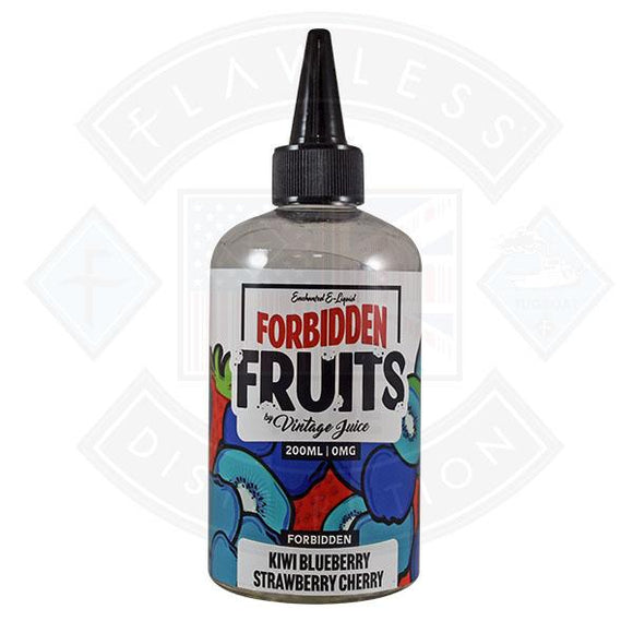 Forbidden Fruits by Vintage Juice - Kiwi Blueberry Strawberry Cherry 0mg 200ml Shortfill