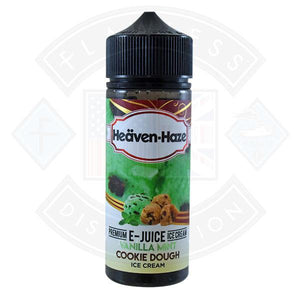 Heaven Haze Vanilla Mint Cookie Dough Ice Cream 0mg 100ml Shortfill