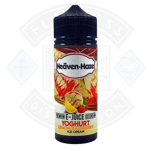 Heaven Haze Yoghurt Lemon Raspberry Ice Cream 0mg 100ml Shortfill