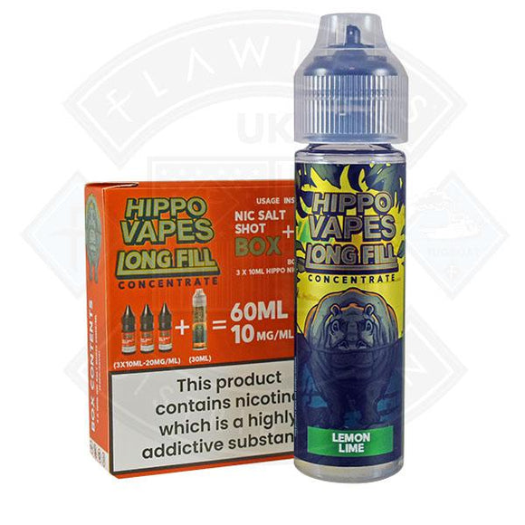 Hippo Vapes Longfill Concentrate Lemon Lime 30ml