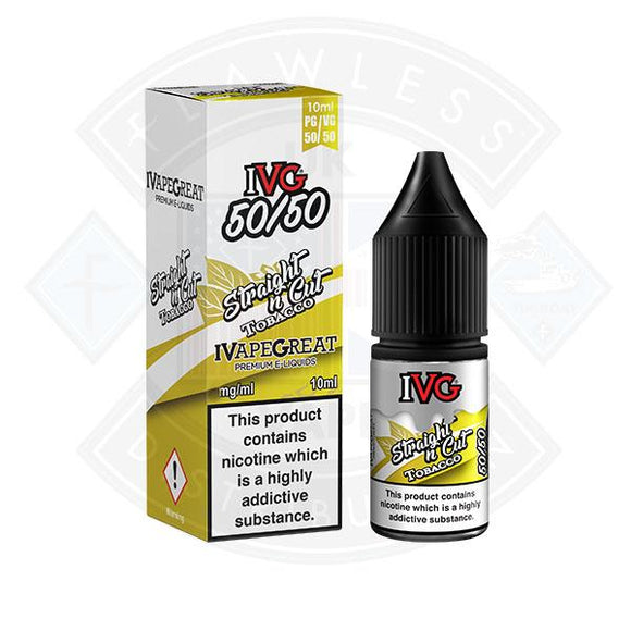 IVG 50:50 Straight N Cut Tobacco TPD Compliant e-liquid
