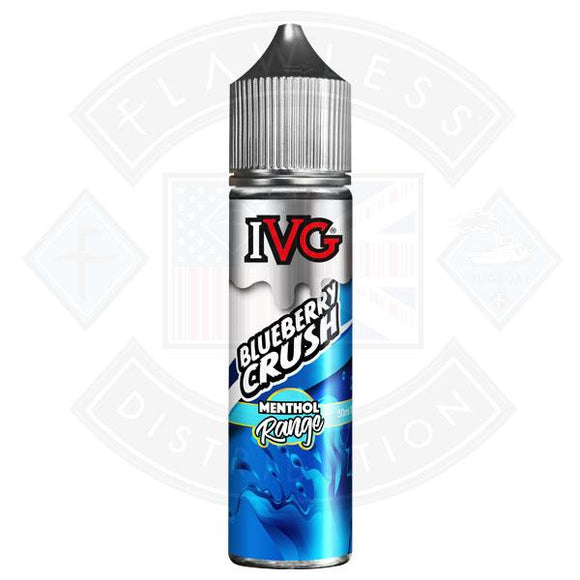 IVG Menthol Range- Blueberry Crush 0mg 50ml Shortfill
