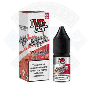 I VG Salt Strawberry Watermelon Chew 20mg 10ml TPD Compliant e-liquid