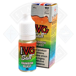 I VG Salt Rainbow Blast 10mg 10ml TPD Compliant e-liquid