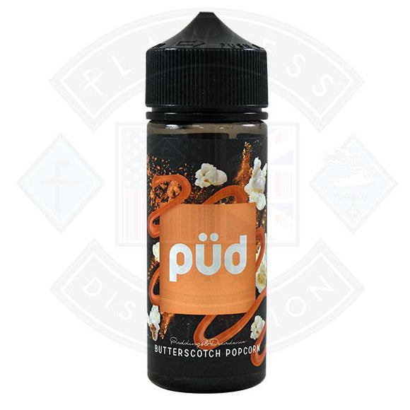 PUD Pudding & Decadence Butterscotch Popcorn 0mg 100ml Shortfill E-Liquid
