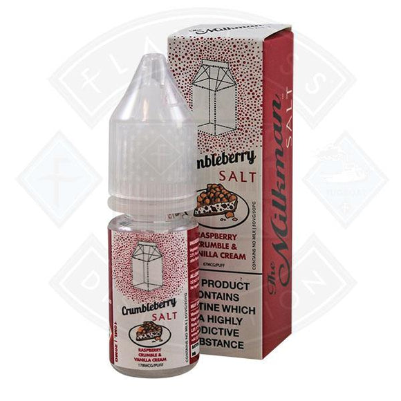 The Milkman Salt Crumbleberry - Raspberry Crumble & Vanilla Cream 10ml