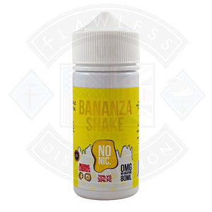 Milkshake Liquid - Bananza Shake 0mg 80ml Shortfill e-liquid