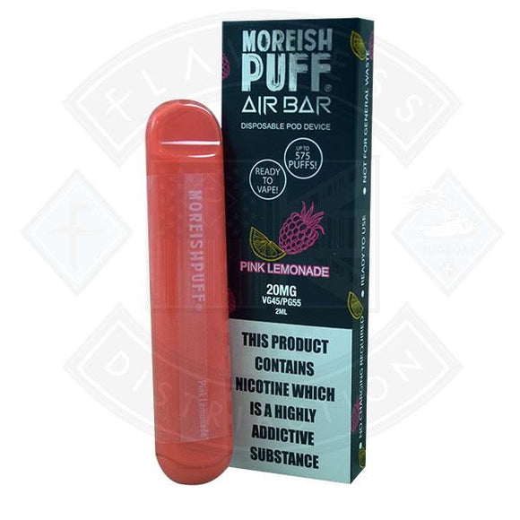 Moreish Puff Air Bar Disposable Pod Device - Pink Lemonade 20mg 2ml