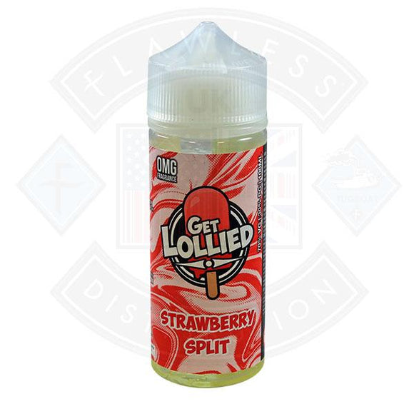 Get Lollied Strawberry Split 100ml 0mg shortfill e-liquid