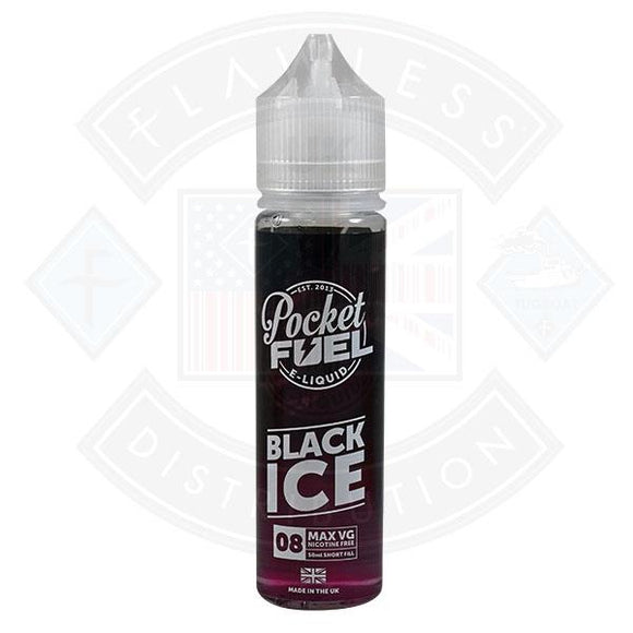 Pocket Fuel Black Ice 08 0mg 50ml Shortfill