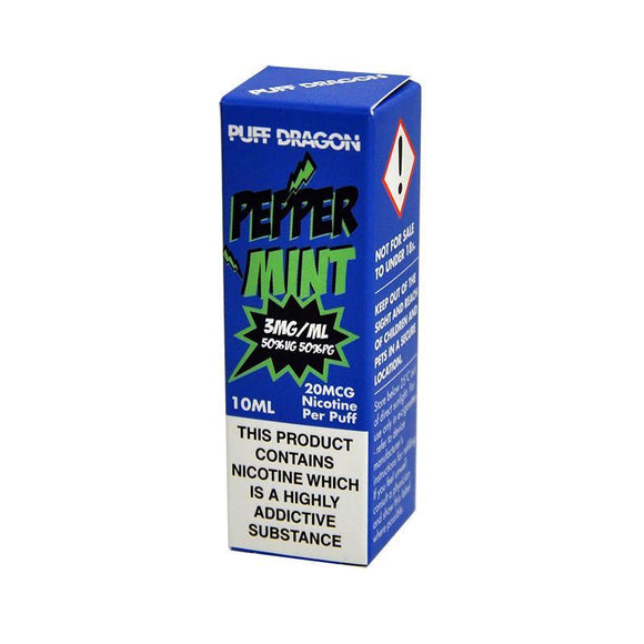 Peppermint by Puff Dragon TPD Compliant 10ml E-liquid