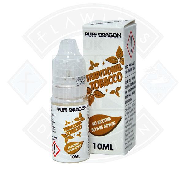 Traditional Tobacco Puff Dragon TPD 10ml E liquid | Litejoy Vape UK ...