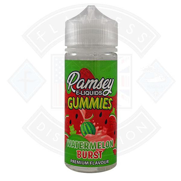 Ramsey E-Liquids Gummies - Watermelon Burst 0mg 100ml Shortfill