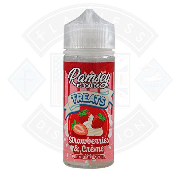 Ramsey E-Liquids Treats Strawberries and Creme 0mg 100ml Shortfill