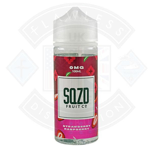 SQZD Strawberry Raspberry 0mg 100ml Shortfill