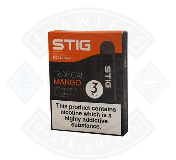 Stig Disposable Pod Device - Tropical Mango (Juicy Sweet Mango)  1.2ml 3 pack