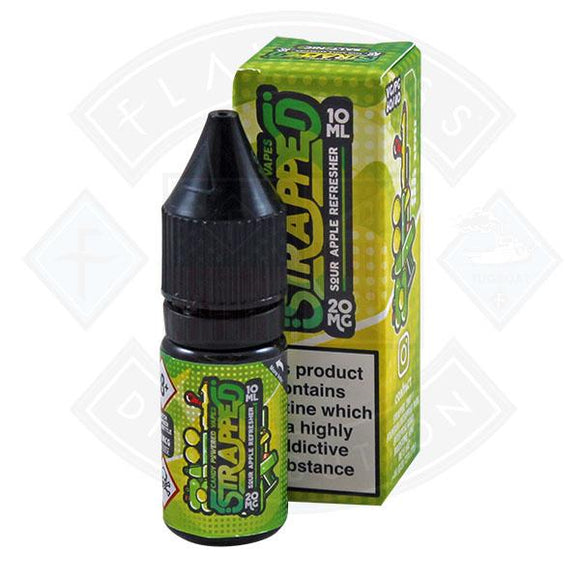 Strapped Candy Powered Nic Salt - Sour Apple Refresher 20mg 10ml E-liquid