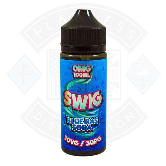 Swig Blue Ras Soda 100ml 0mg shortfill e-liquid