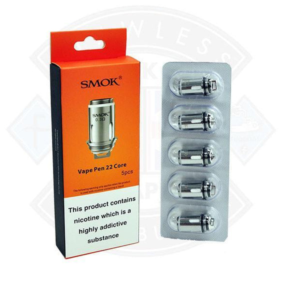 SMOK Vape Pen 22 Core Replacement Coils (5 Pack) 0.3 ohm