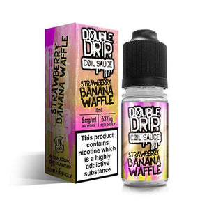 Strawberry Banana Waffle By Double Drip TPD Compliant - 10ml - Flawless Vape Shop