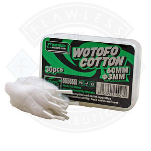 Wotofo Organic Cotton 60mm ø3mm 30psc