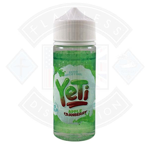 Yeti Ice Cold Apple Cranberry 0mg 100ml Shortfill E-Liquid