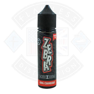 Zebra Black Z Series - King Cranberry 0mg 50ml Shortfill