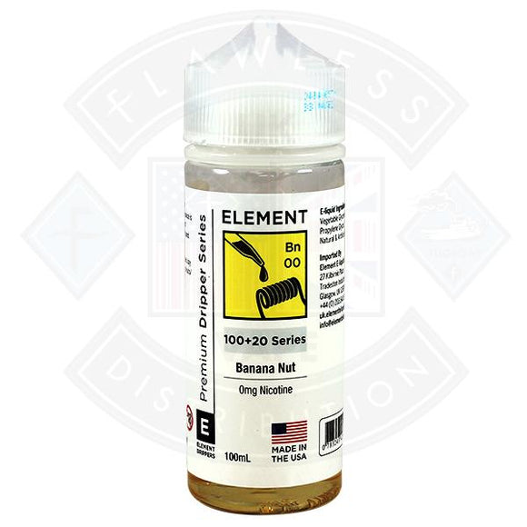 Element Eliquid Banana Nut 0mg 100ml Shortfill