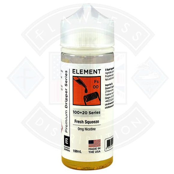 Element Eliquid Fresh Squeeze 0mg 100ml Shortfill