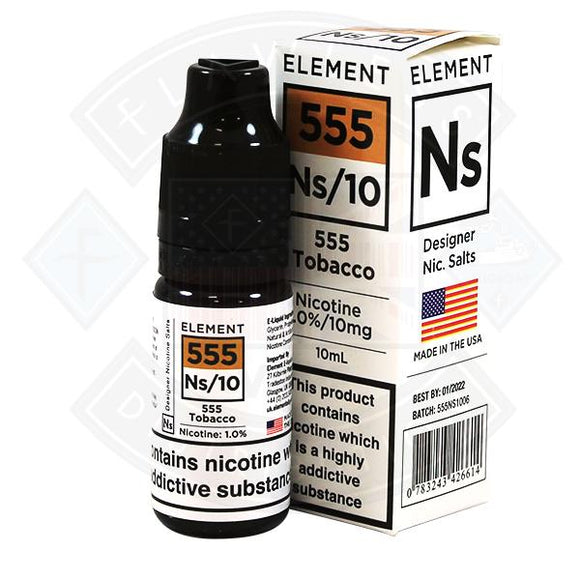 Element Eliquid 555 Tobacco Nic Salt 10ml